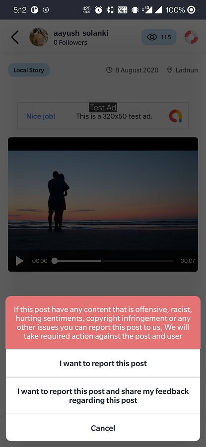 Rewind - Location based News and Entertainment Social Media Application screenshot 8